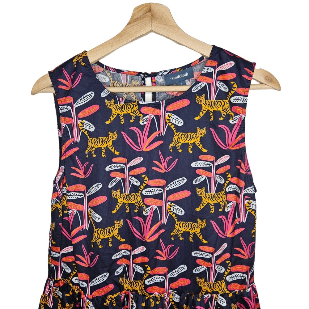 MODCLOTH Bold Notion Jungle Cat Mini Dress - Picture 3 of 10